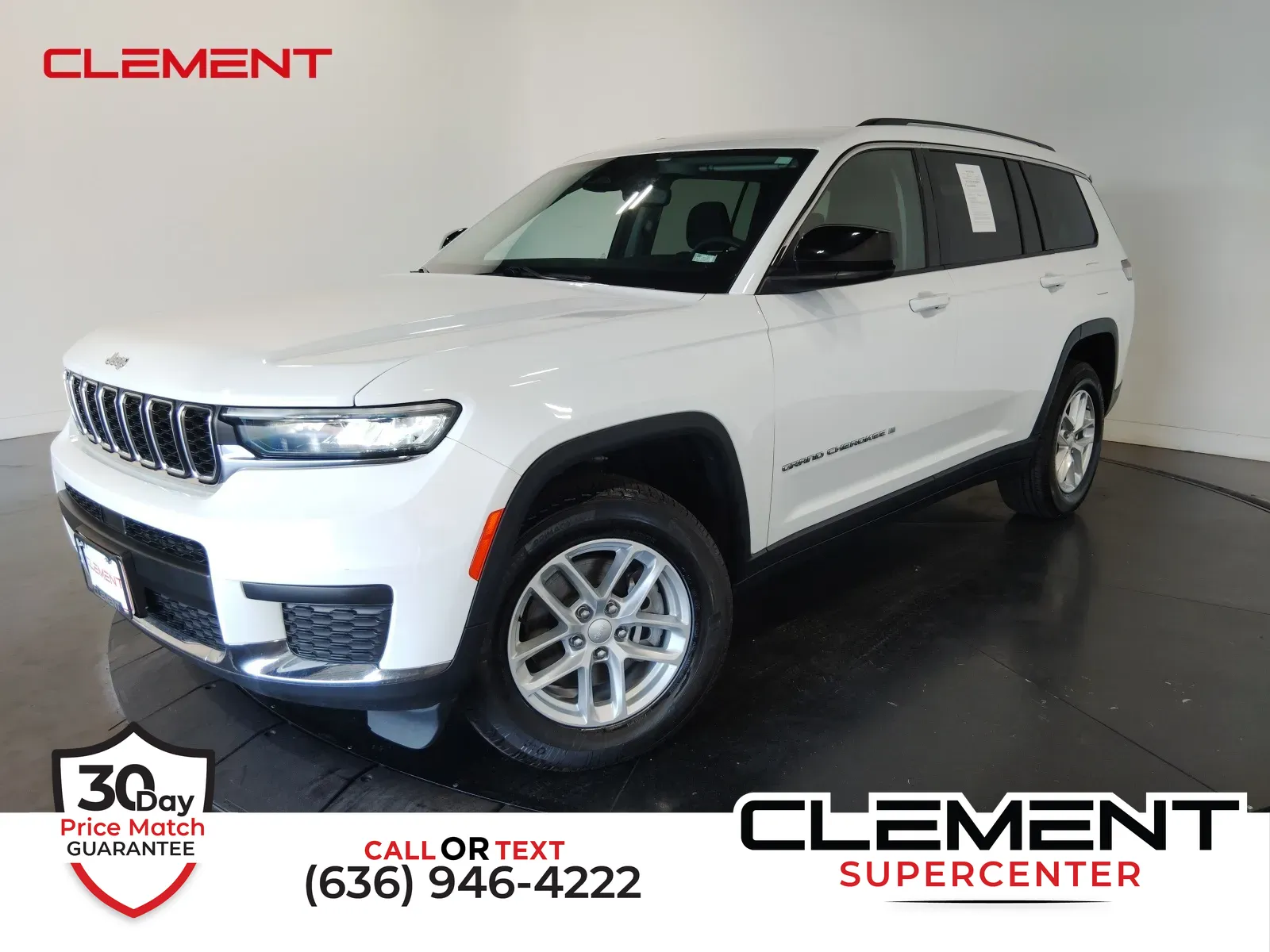 White 2023 Jeep Grand Cherokee L Laredo for sale in Florissant, MO