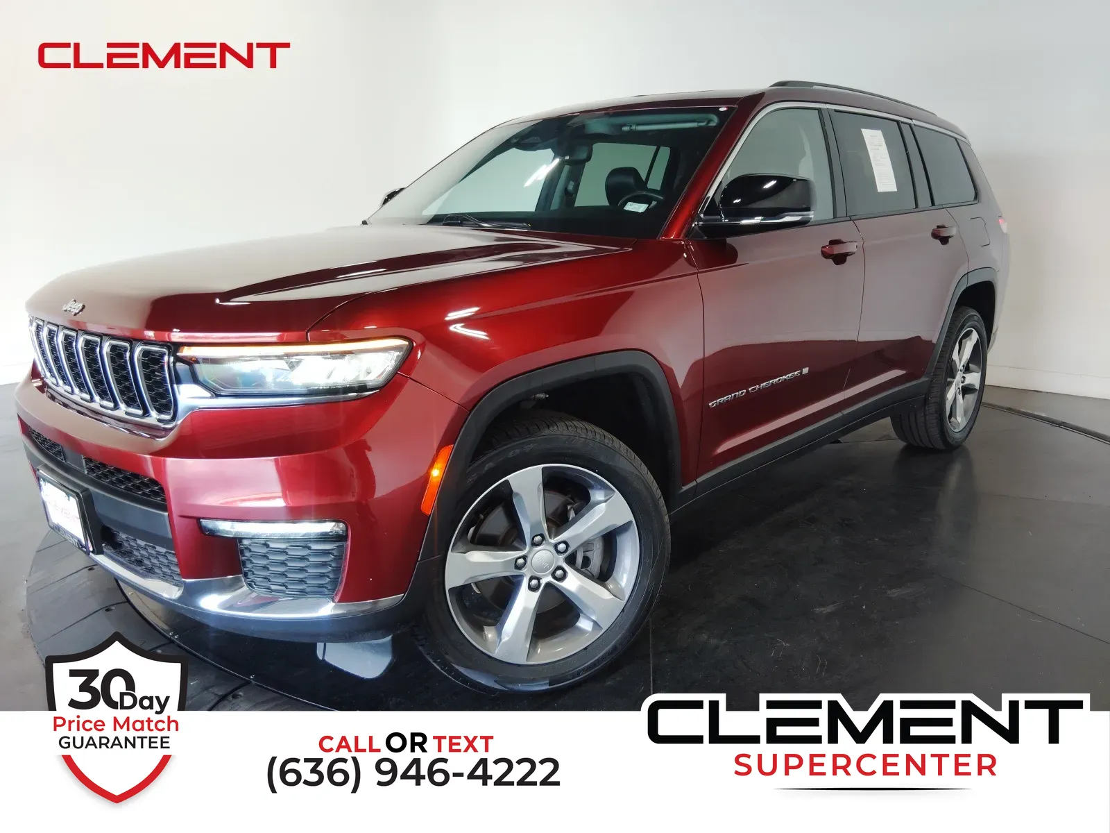 Red 2021 Jeep Grand Cherokee L Limited for sale in Florissant, MO