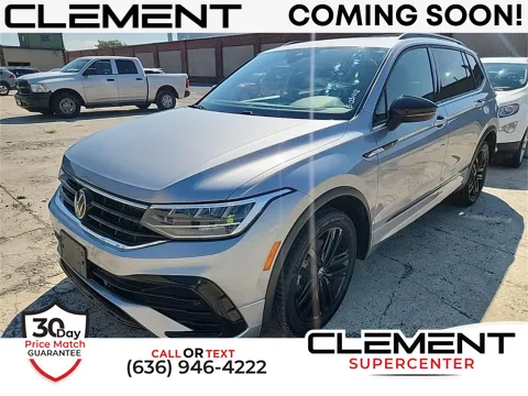 Silver 2022 Volkswagen Tiguan 2.0T SE R-Line Black for sale in Florissant, MO