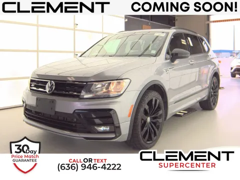 Silver 2021 Volkswagen Tiguan 2.0T SE R-Line Black for sale in Florissant, MO