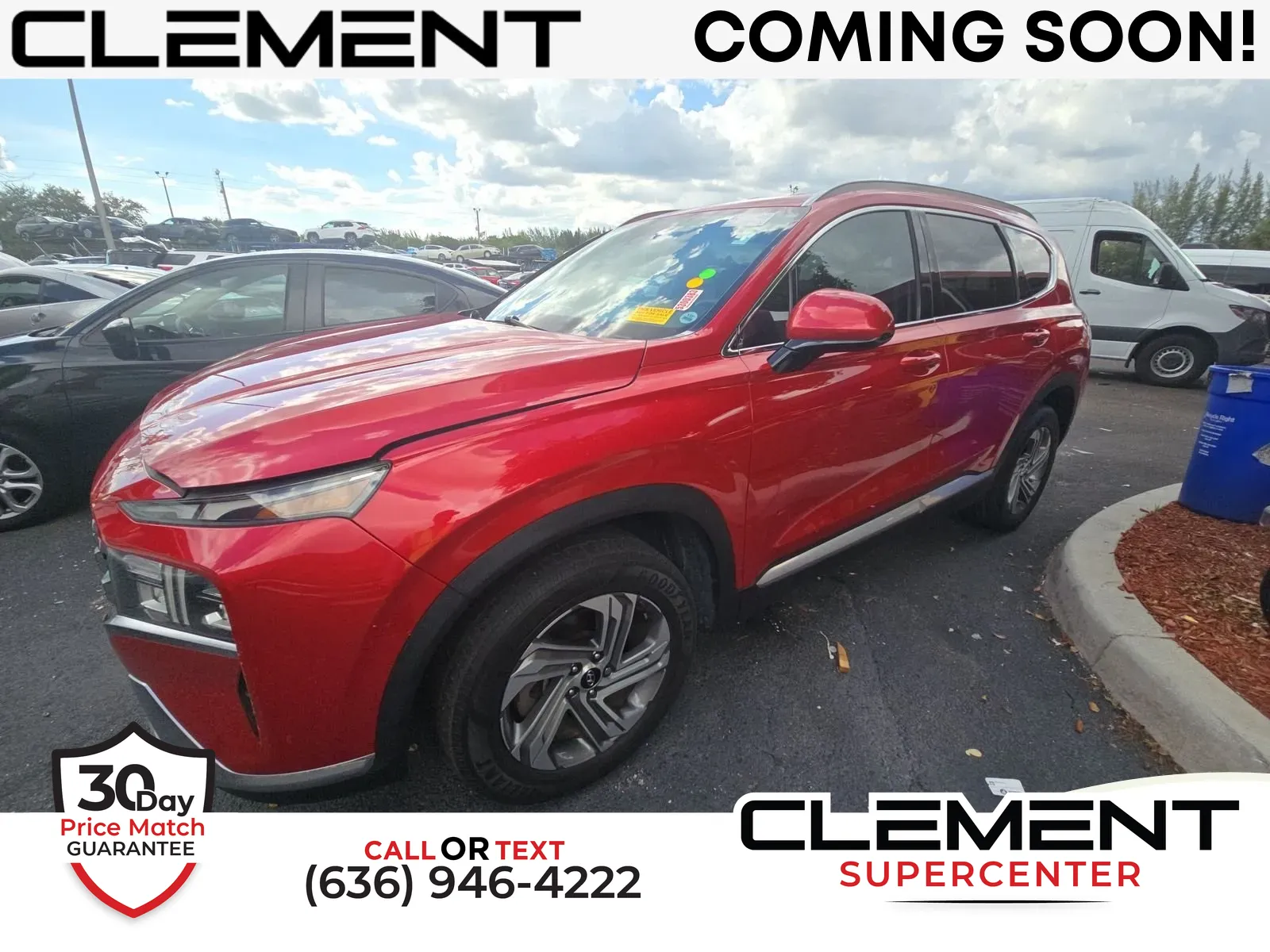 Red 2021 Hyundai Santa Fe SEL for sale in Florissant, MO