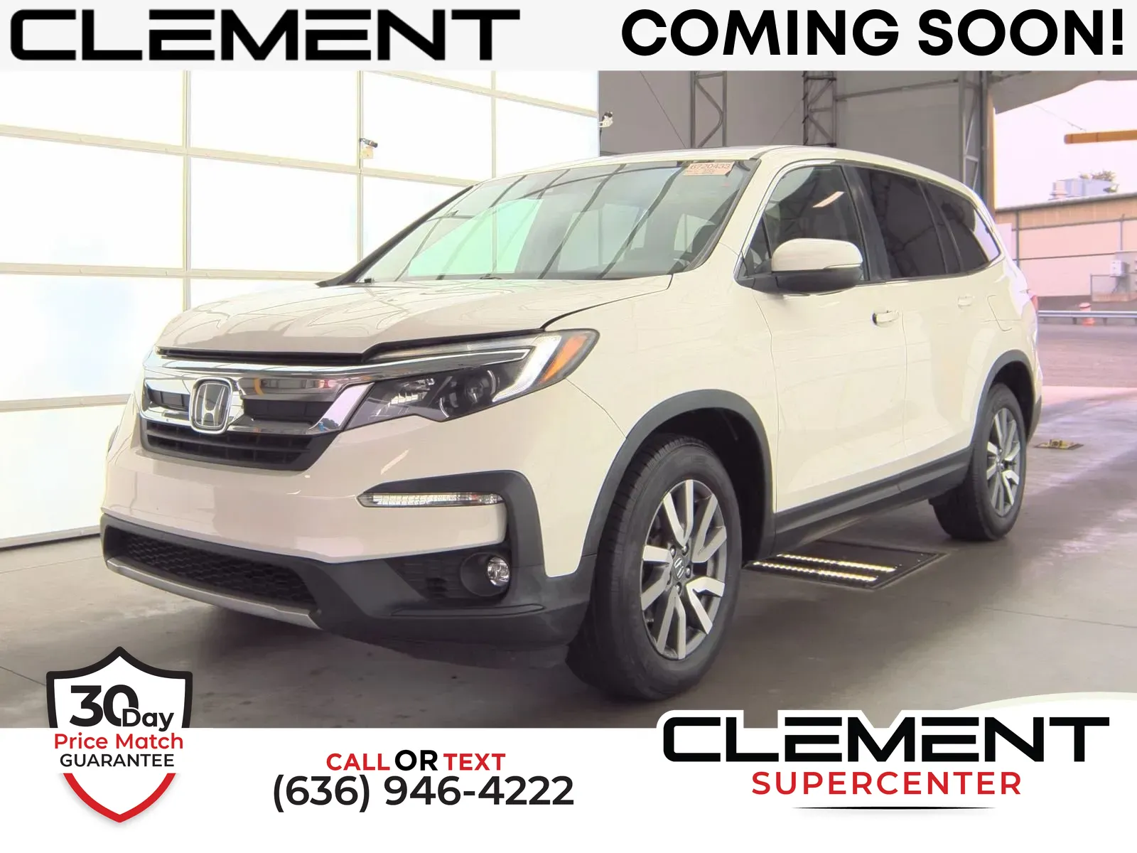 White 2019 Honda Pilot EX-L for sale in Florissant, MO
