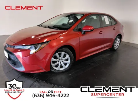 Red 2020 Toyota Corolla LE for sale in Florissant, MO