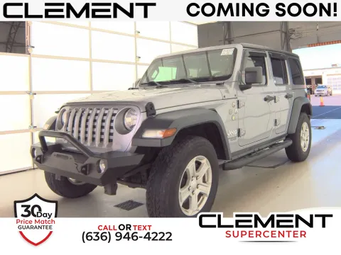 Silver 2019 Jeep Wrangler Unlimited Sport S for sale in Florissant, MO