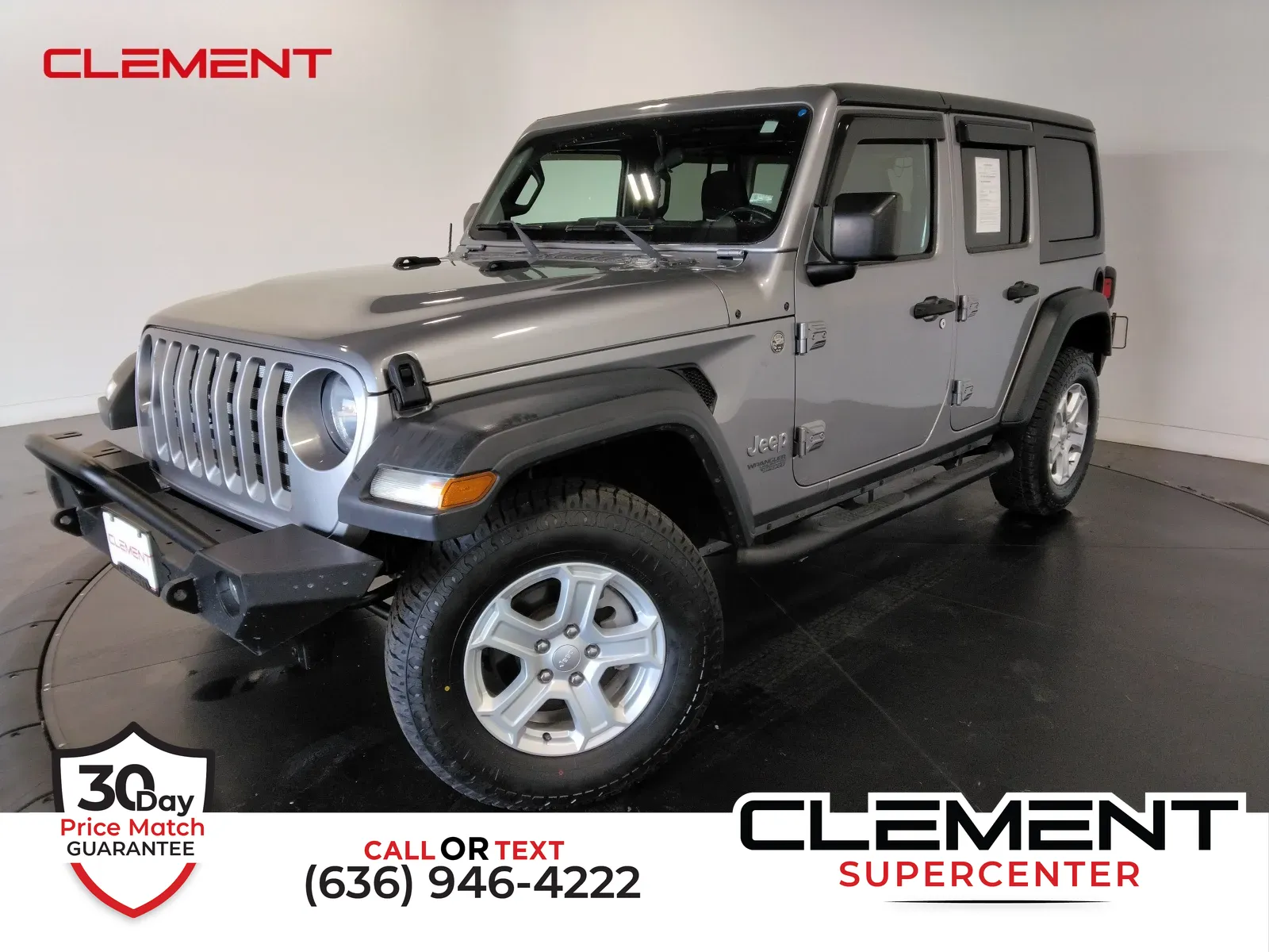 Silver 2019 Jeep Wrangler Unlimited Sport S for sale in Florissant, MO