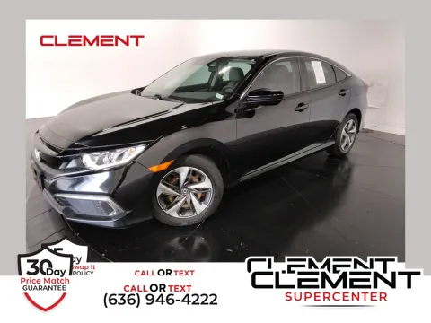 Black 2019 Honda Civic LX for sale in Florissant, MO
