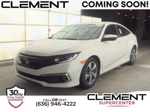 White 2019 Honda Civic LX for sale in Florissant, MO