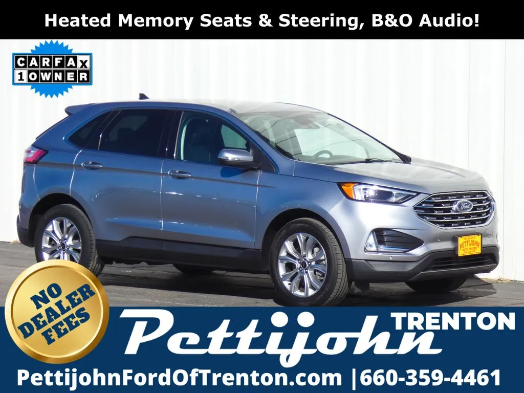 Silver 2024 Ford Edge Titanium for sale in Trenton, MO