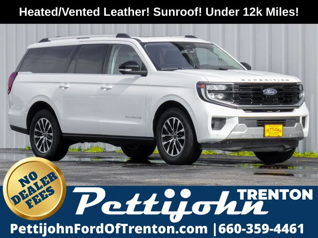 White 2025 Ford Expedition Max Platinum for sale in Trenton, MO
