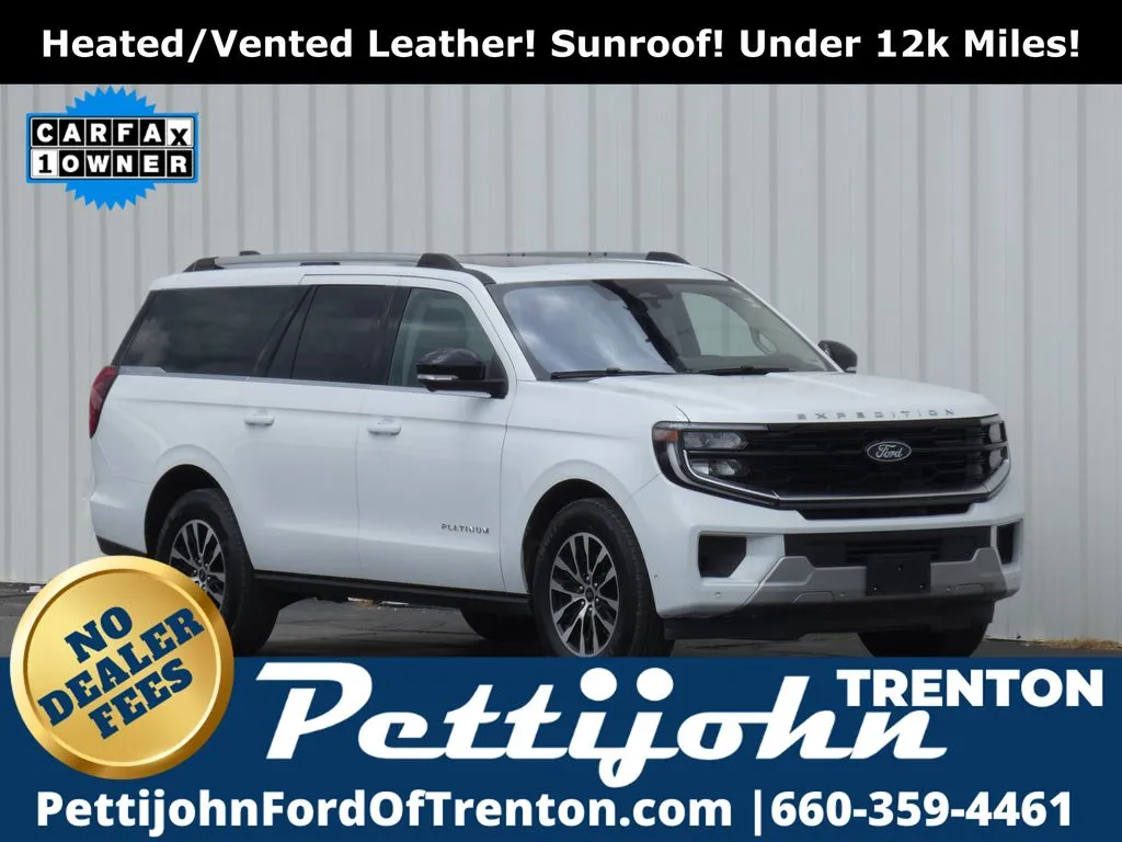 White 2025 Ford Expedition Max Platinum for sale in Trenton, MO