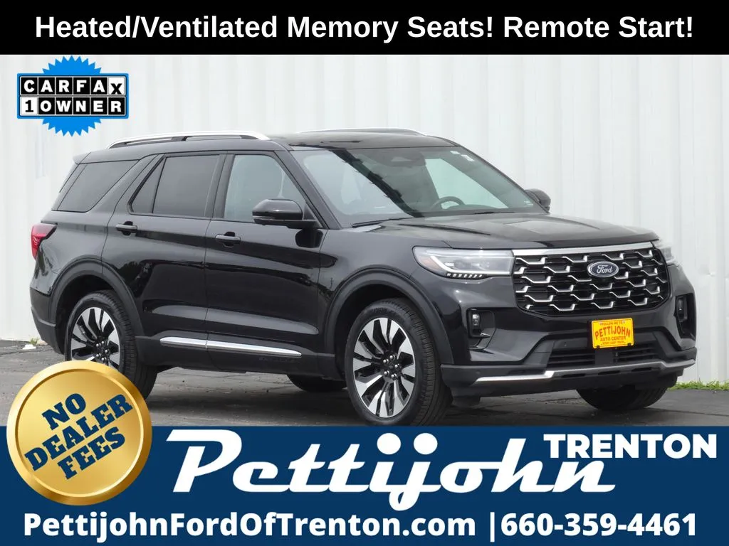Black 2025 Ford Explorer Platinum for sale in Trenton, MO