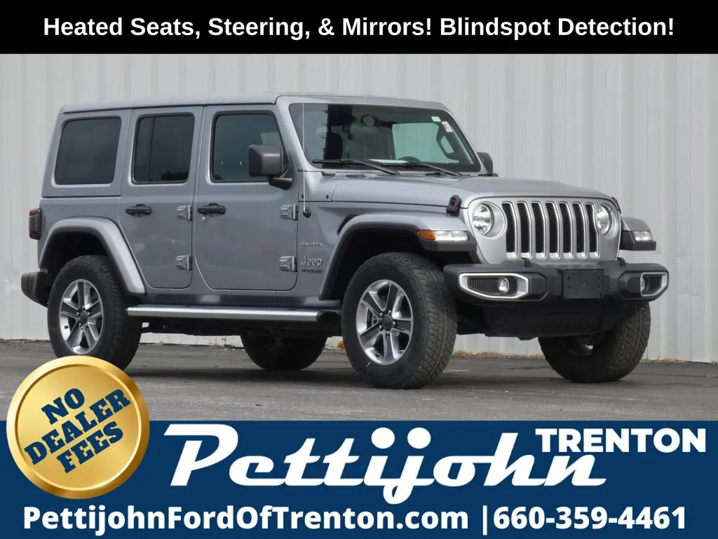 Silver 2020 Jeep Wrangler Unlimited Sahara for sale in Trenton, MO