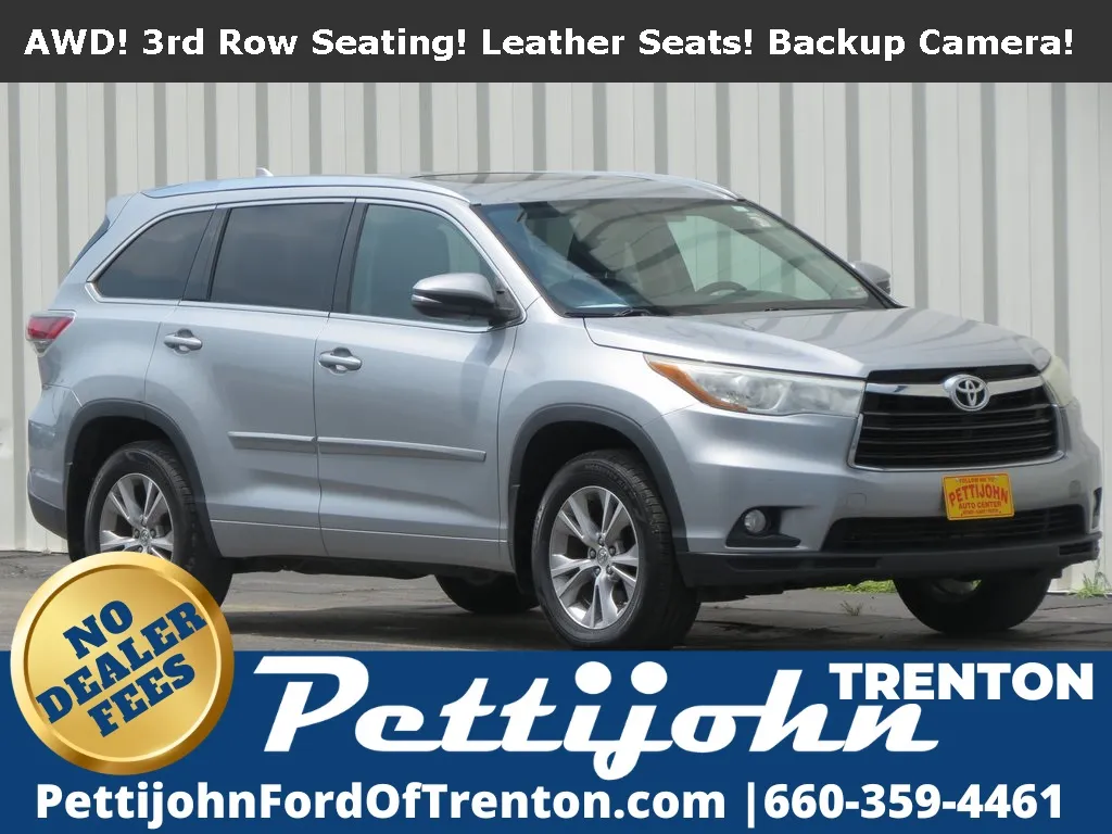 Silver 2015 Toyota Highlander XLE V6 for sale in Trenton, MO