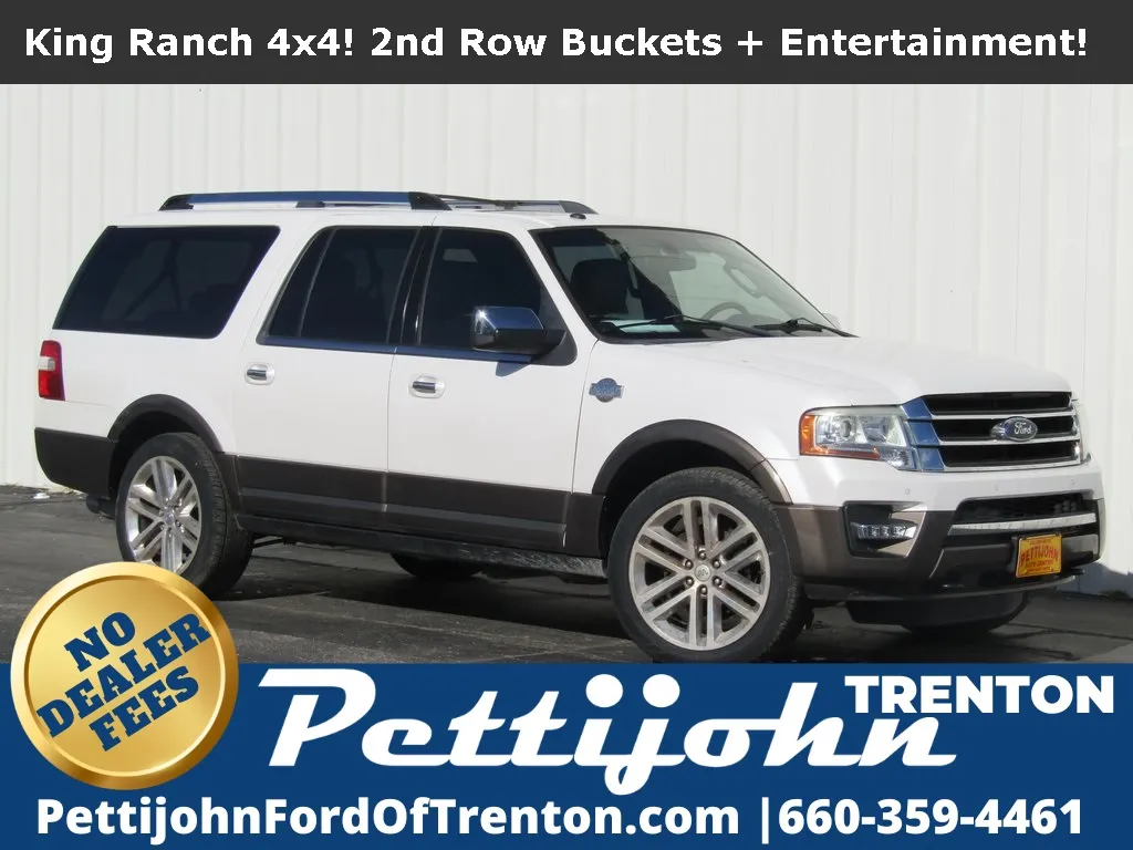 White 2016 Ford Expedition EL King Ranch for sale in Trenton, MO