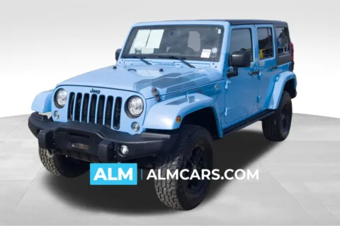 Blue 2017 Jeep Wrangler Unlimited Sahara for sale in Lumberton, NC