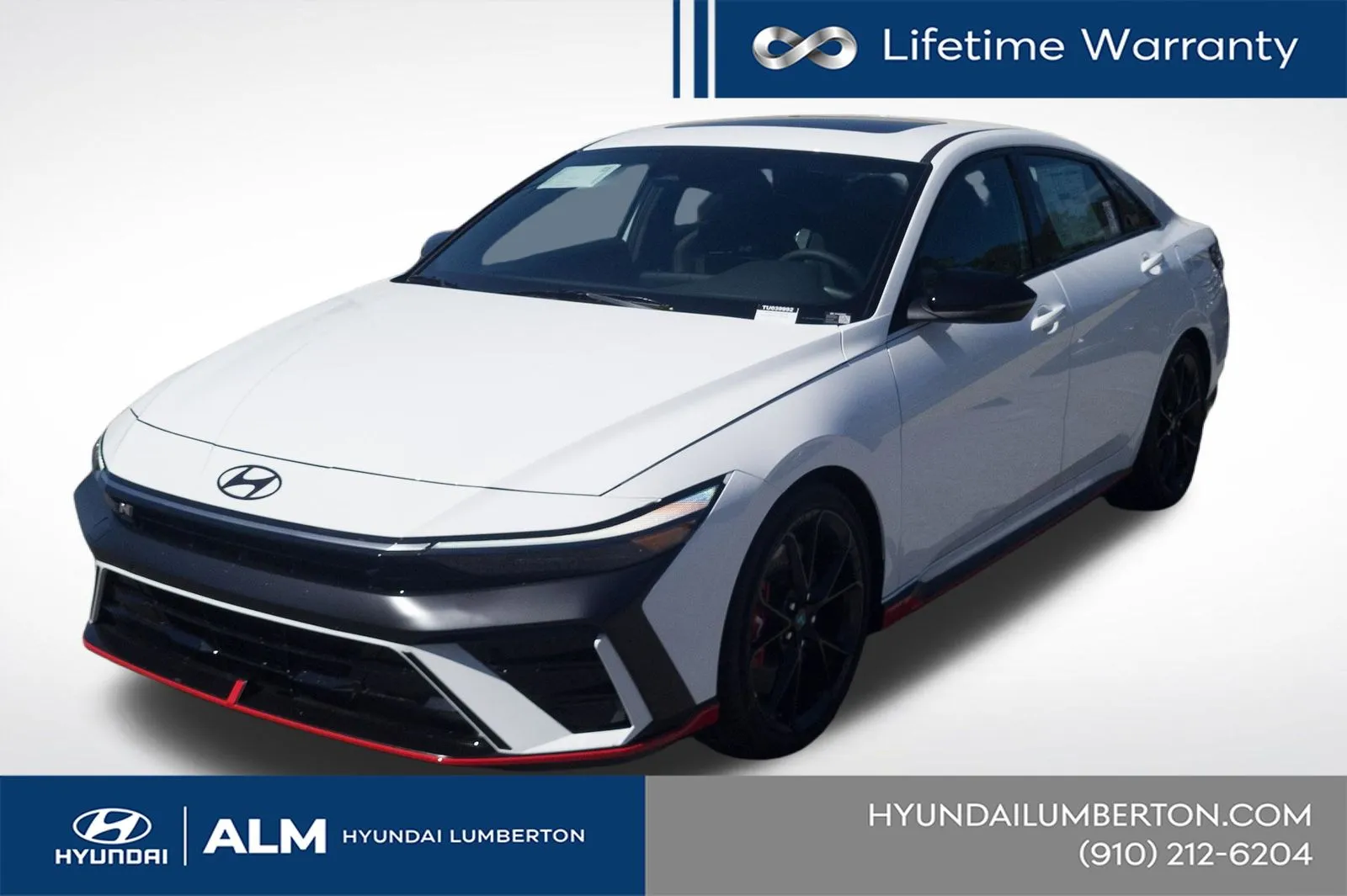 White 2026 Hyundai Elantra N for sale in Lumberton, NC