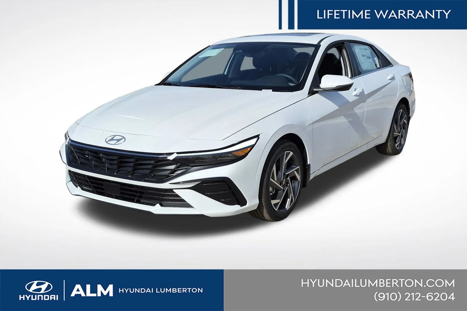 White 2026 Hyundai Elantra Limited for sale in Lumberton, NC