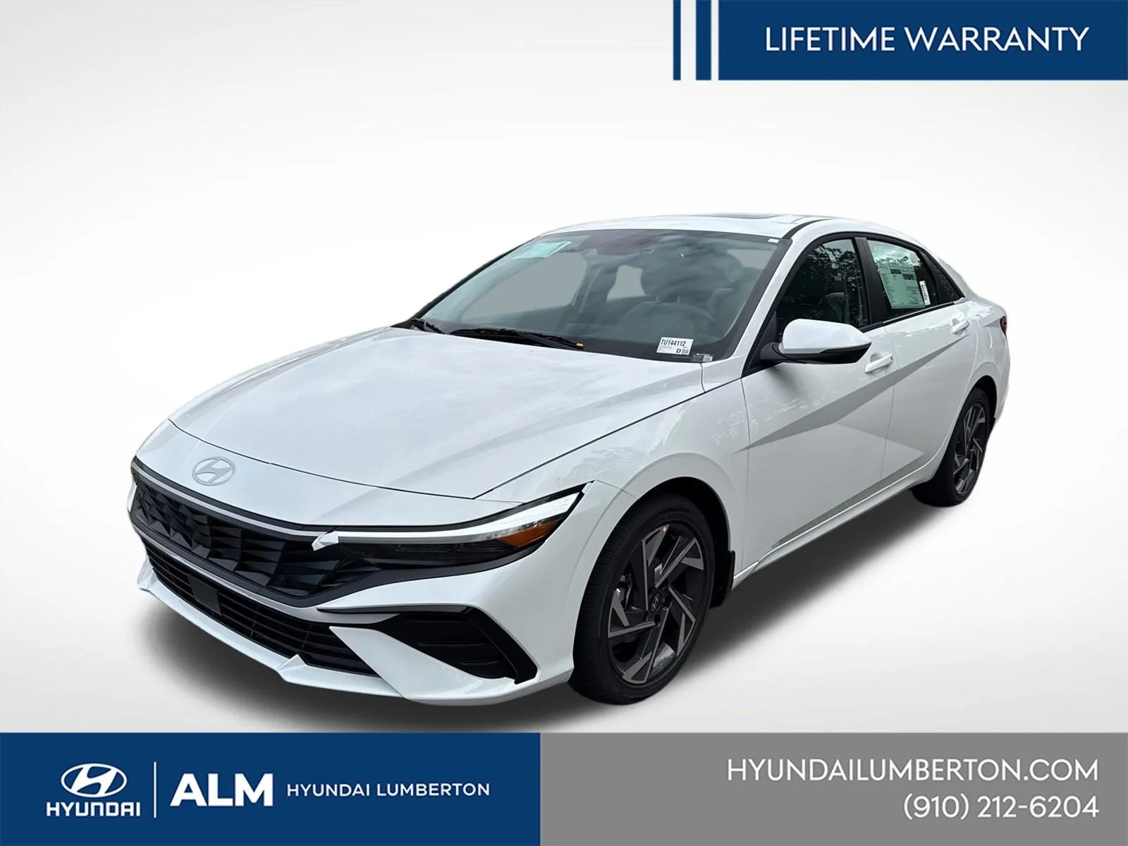White 2026 Hyundai Elantra Limited for sale in Lumberton, NC
