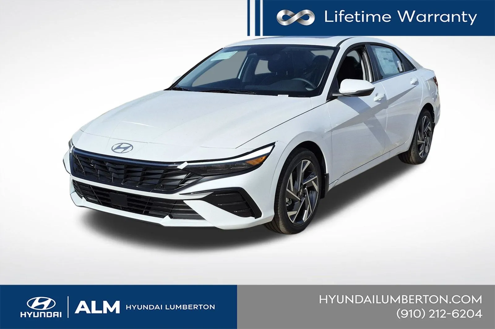 White 2026 Hyundai Elantra Limited for sale in Lumberton, NC