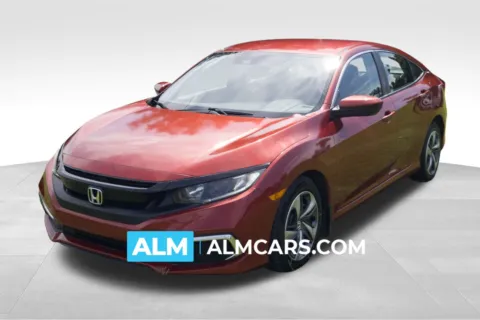Orange 2020 Honda Civic LX for sale in Lumberton, NC