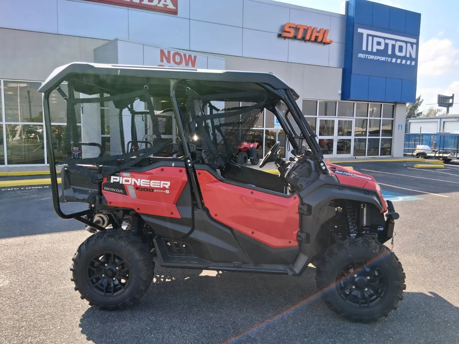 Red 2025 HONDA Pioneer 1000-5 Deluxe for sale in Brownsville, TX