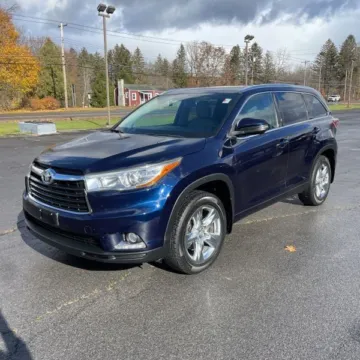 Blue 2015 Toyota Highlander Limited V6 for sale in Carlstadt, NJ