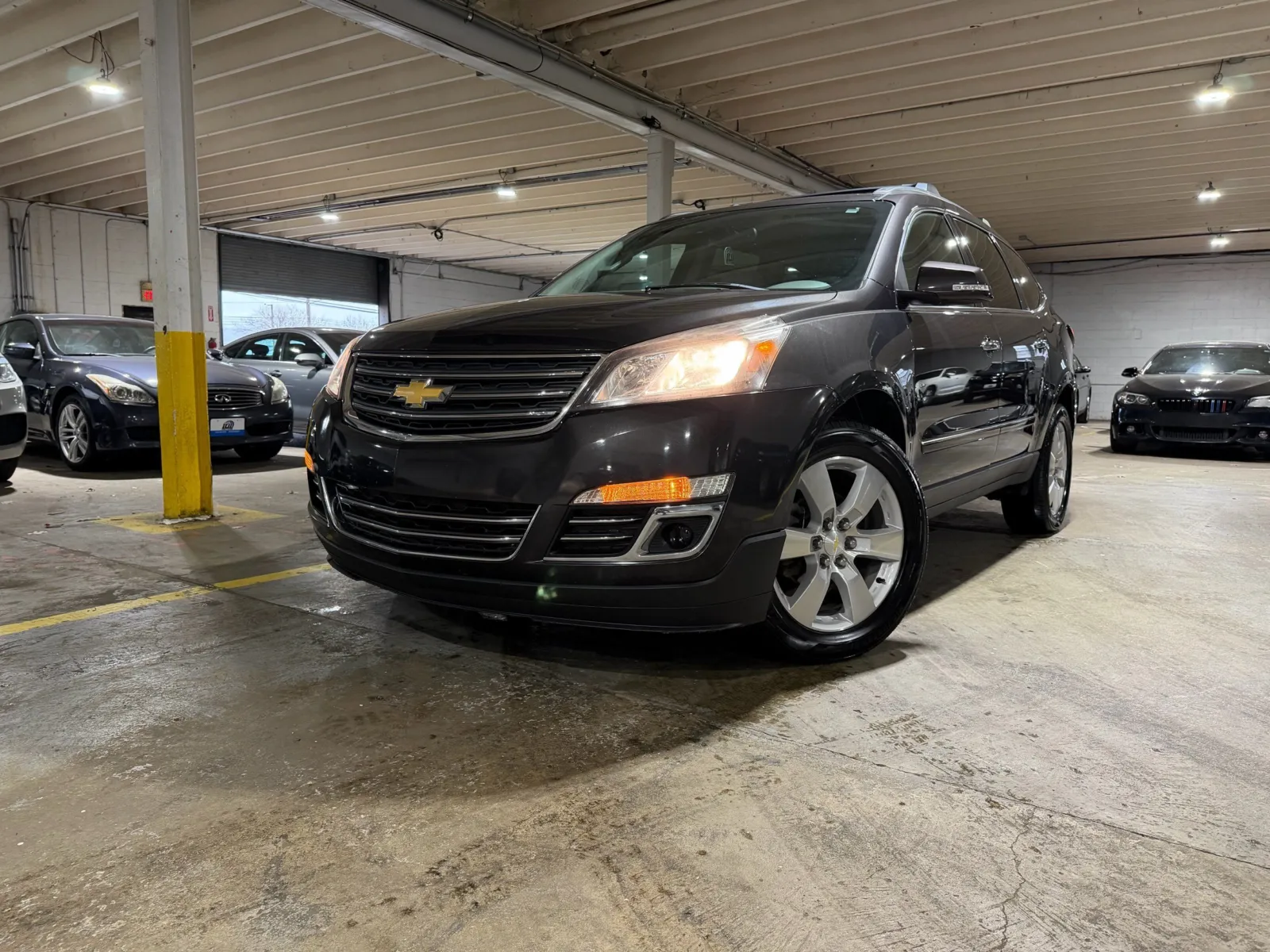 Gray 2015 Chevrolet Traverse LTZ for sale in Carlstadt, NJ