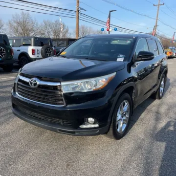 Black 2015 Toyota Highlander Limited V6 for sale in Carlstadt, NJ