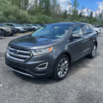 Gray 2015 Ford Edge Titanium for sale in Carlstadt, NJ