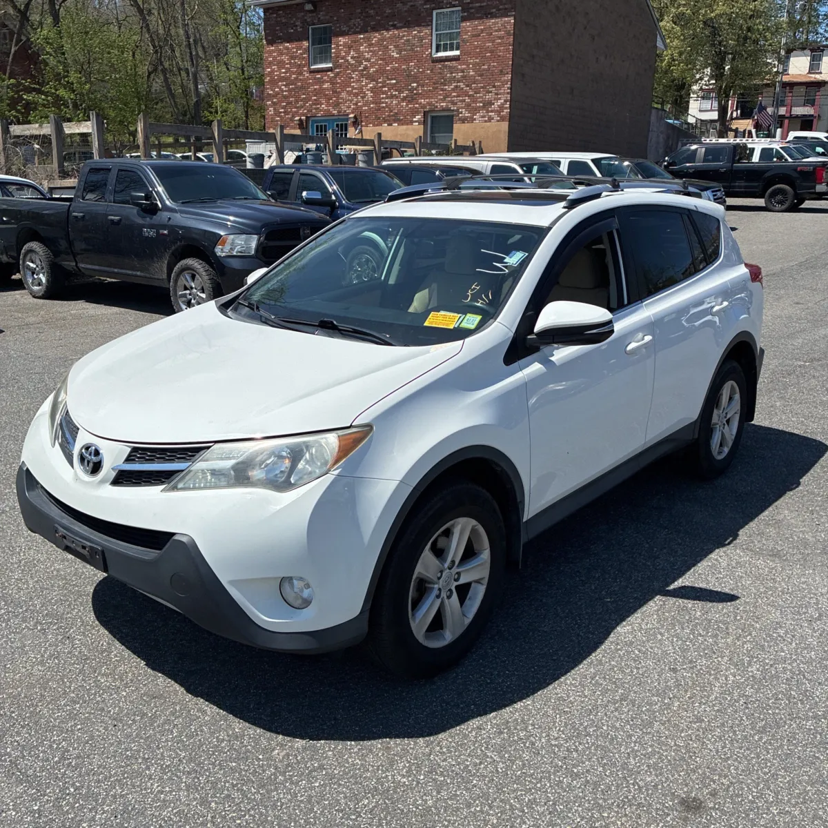 White 2014 Toyota RAV4 XLE for sale in Carlstadt, NJ