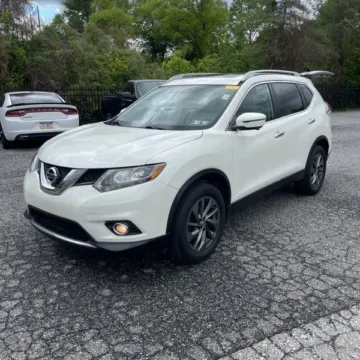 White 2016 Nissan Rogue SL for sale in Carlstadt, NJ