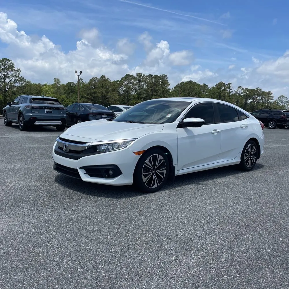 White 2018 Honda Civic EX-L for sale in Carlstadt, NJ