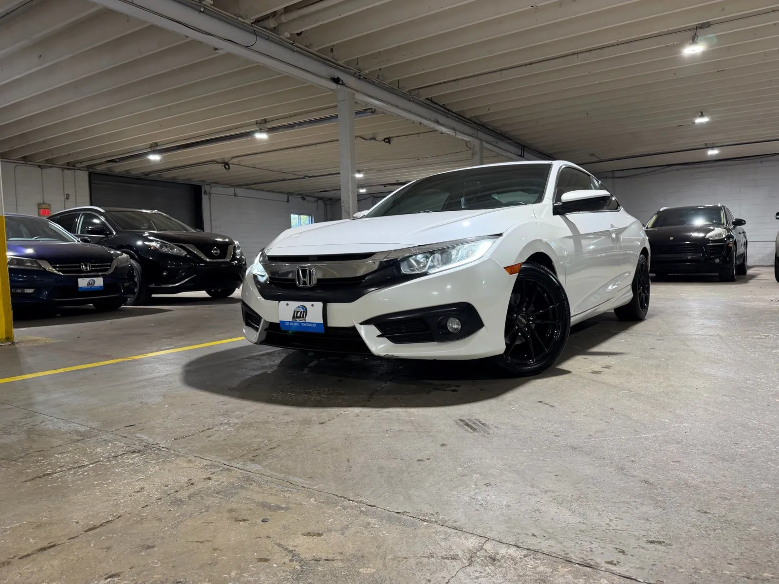 White 2017 Honda Civic EX-L for sale in Carlstadt, NJ