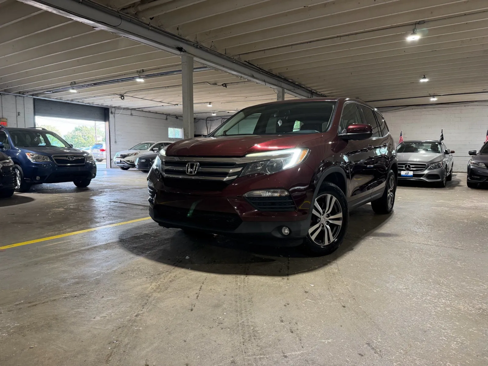 Red 2016 Honda Pilot EX-L for sale in Carlstadt, NJ