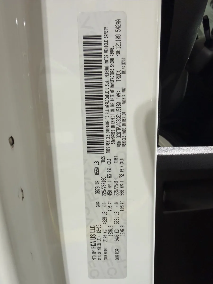 Ram ProMaster 1500 photo 15