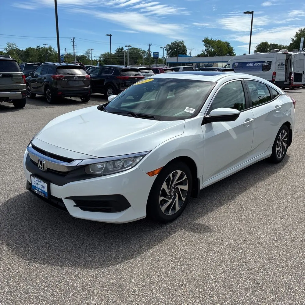 White 2017 Honda Civic EX for sale in Carlstadt, NJ