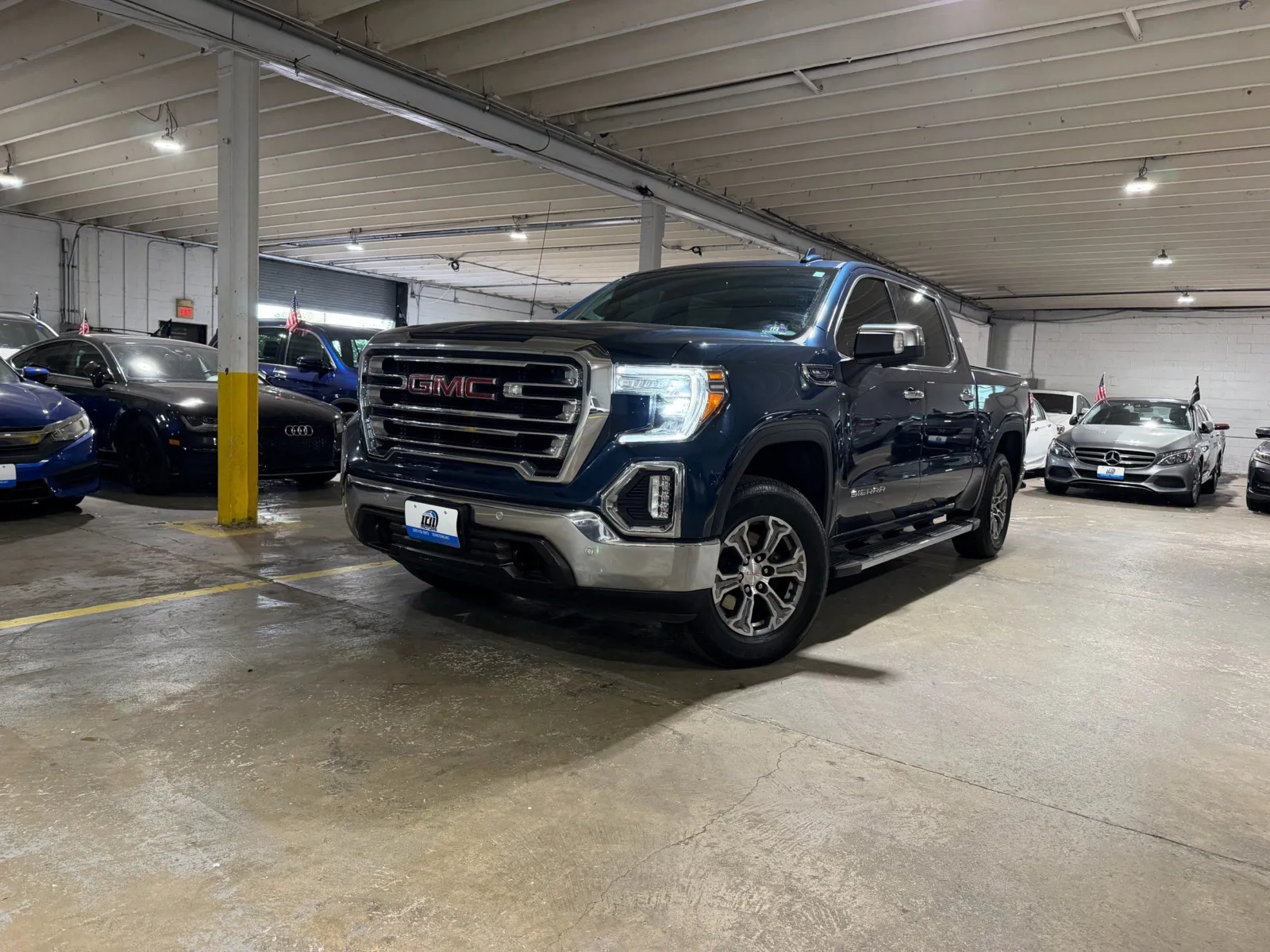 Blue 2020 GMC Sierra 1500 4WD Crew Cab Short Box SLT for sale in Carlstadt, NJ