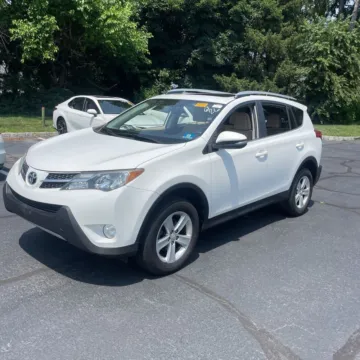 White 2013 Toyota RAV4 XLE for sale in Carlstadt, NJ