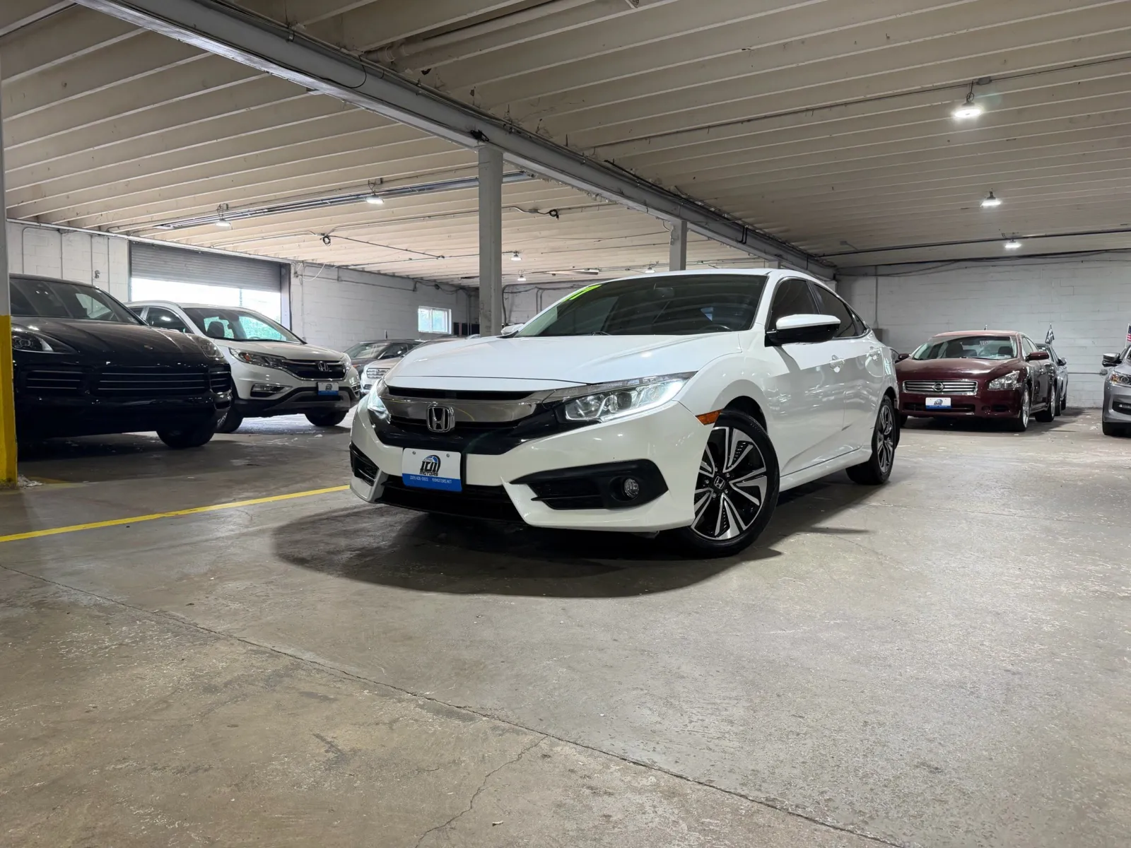 White 2017 Honda Civic EX-L for sale in Carlstadt, NJ