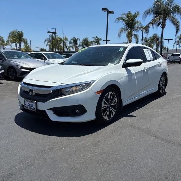 White 2017 Honda Civic EX-L for sale in Carlstadt, NJ