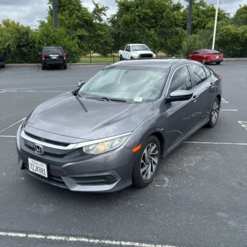 Silver 2017 Honda Civic EX for sale in Carlstadt, NJ