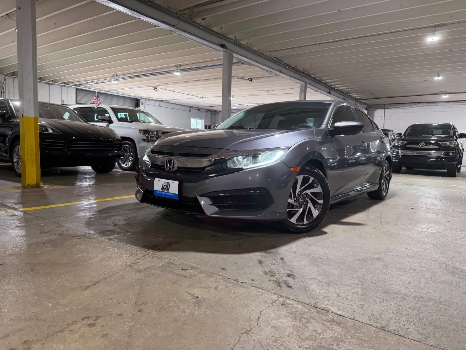 Silver 2017 Honda Civic EX for sale in Carlstadt, NJ