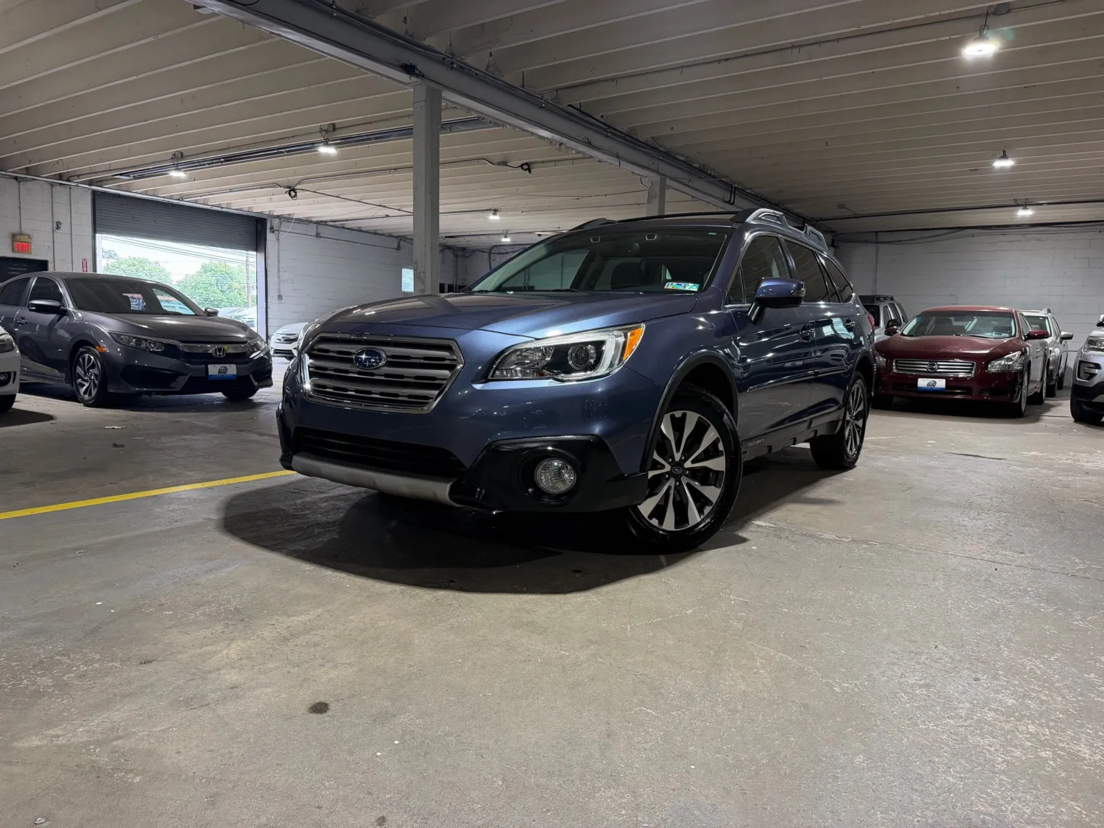 Blue 2015 Subaru Outback 2.5i Limited for sale in Carlstadt, NJ