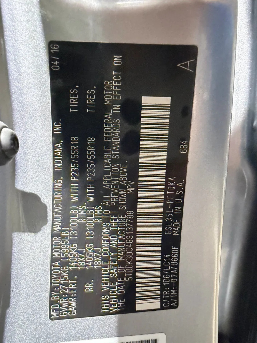 Toyota Sienna photo 24