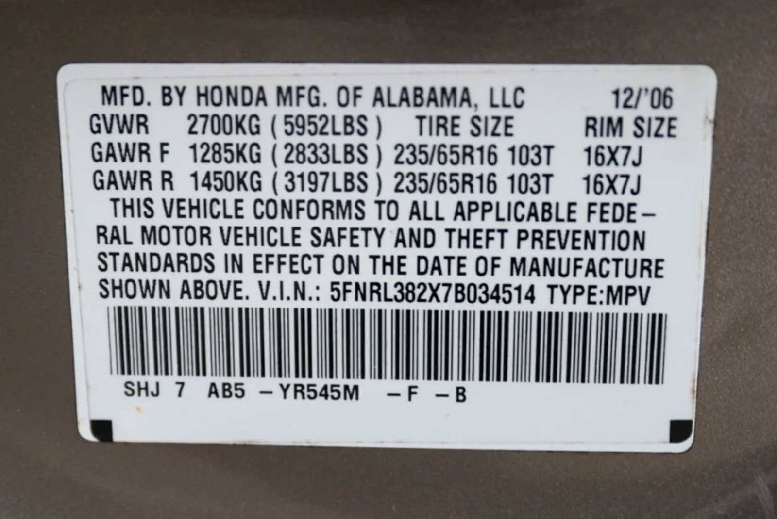 Honda Odyssey photo 43