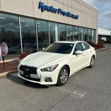 White 2016 INFINITI Q50 2.0t Premium for sale in Carlstadt, NJ