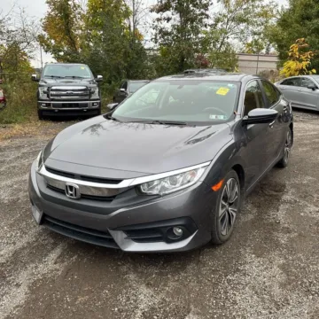 Silver 2018 Honda Civic EX-T for sale in Carlstadt, NJ