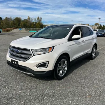 White 2017 Ford Edge Titanium for sale in Carlstadt, NJ