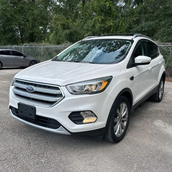 White 2017 Ford Escape Titanium for sale in Carlstadt, NJ