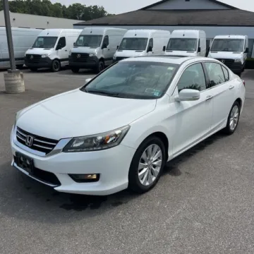 White 2014 Honda Accord EX-L V6 for sale in Carlstadt, NJ